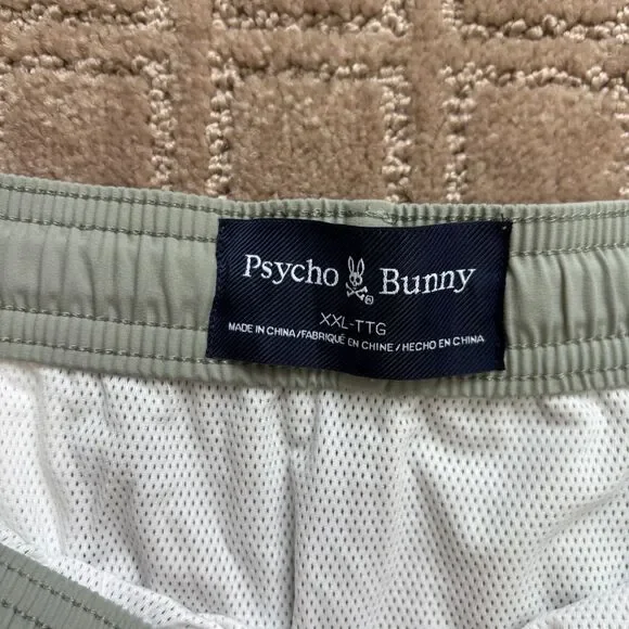 Psycho Bunny Parker Hydrochromic Swim Trunks Mens XXL Lined Seagrass Pull On NWT